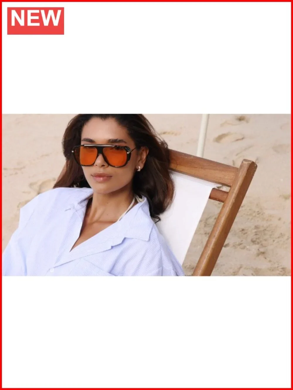 Oversized Retro Aviator Sunglasses with Side Shields, Square Flat Top
